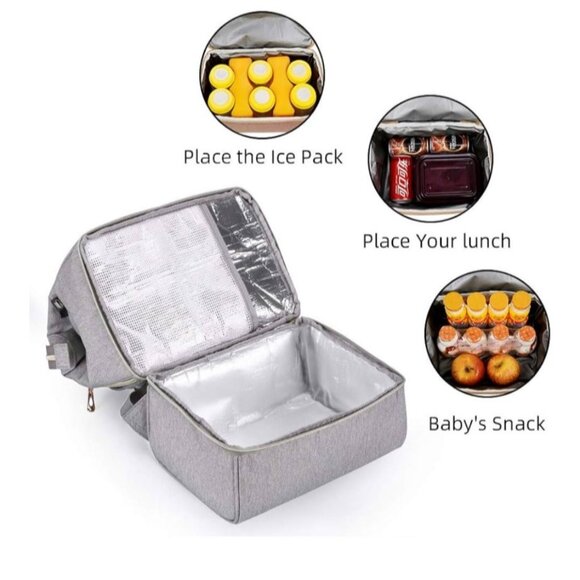 Gogoso Breast Pump Backpack - Insulated & Anti-Theft Cooler Bag For Breastfeedin - Picture 7 of 9
